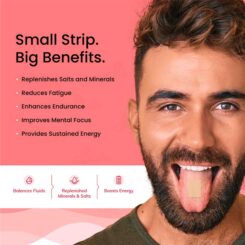 Wellbeing Nutrition Melts Into Instant Energy Oral Strip - Strawberry Mint Flavour - Image 3