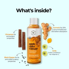 Wellbeing Nutrition Organic Apple Cider Vinegar with Amla, Turmeric, Cinnamon & Black Pepper - Image 5