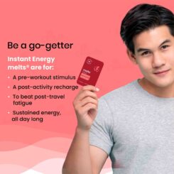 Wellbeing Nutrition Melts Into Instant Energy Oral Strip - Strawberry Mint Flavour - Image 6