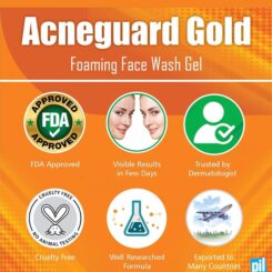 Acneguard Gold Foaming Face Wash Gel - Image 6
