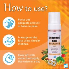 Acneguard Gold Foaming Face Wash Gel - Image 5