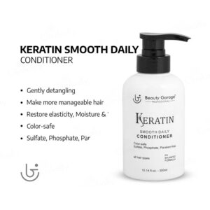 Beauty Garage Keratin Smooth Daily Conditioner - Image 3