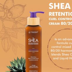 Beauty Garage Pure African Shea Butter Retention Treatment Curl Control Leave-In Moisturizer - Image 3