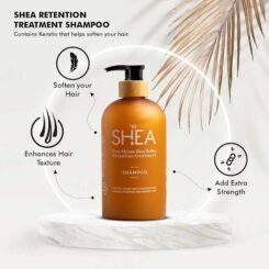 Beauty Garage Pure African Shea Butter Retention Treatment Shampoo - Image 7