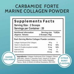 Carbamide Forte Marine Collagen Powder Supplement - Citrus Burst Orange Flavour - Image 2