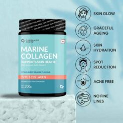 Carbamide Forte Marine Collagen Powder Supplement - Citrus Burst Orange Flavour - Image 3