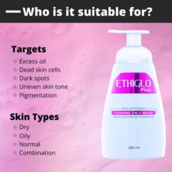 Ethiglo Plus Skin Whitening Foaming Face Wash - Image 6