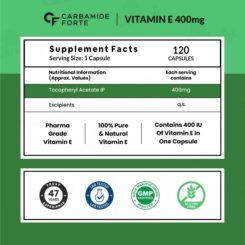 Carbamide Forte Vitamin E 400mg Capsule - Image 4