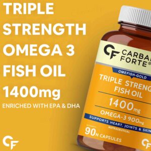 Carbamide Forte Triple Strength Fish Oil 1400mg + Omega 3 Capsule - Image 2