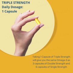 Carbamide Forte Triple Strength Fish Oil 1400mg + Omega 3 Capsule - Image 3
