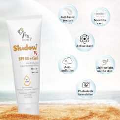 Fixderma Shadow Rx Sunscreen Gel SPF 55+ PA++++ - Image 3