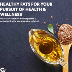 Carbamide Forte Cold Pressed Flaxseed Oil 1000mg Capsule - Image 4