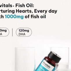 HK Vitals Fish Oil 1000mg with 180mg EPA and 120mg DHA Capsule - Image 7