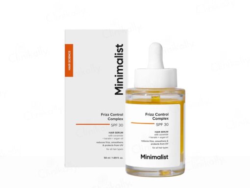 minimalist hair serum for frizzy hair