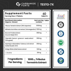 Carbamide Forte Testo-7X Nutraceutical Tablet For Men - Image 4