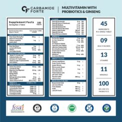 Carbamide Forte Multivitamin With Probiotics & Ginseng Tablet - Image 5