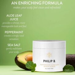 Philip B Peppermint Avocado Scalp Scrub - Image 4