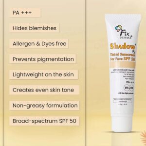 Fixderma Shadow Rx Tinted Sunscreen For Face SPF 50 PA+++ - Image 3