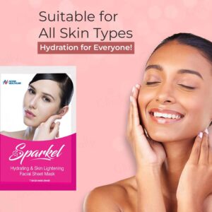 Sparkel Hydrating & Skin Lightening Facial Sheet Mask - Image 6