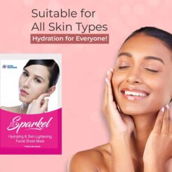Sparkel Hydrating & Skin Lightening Facial Sheet Mask - Image 6