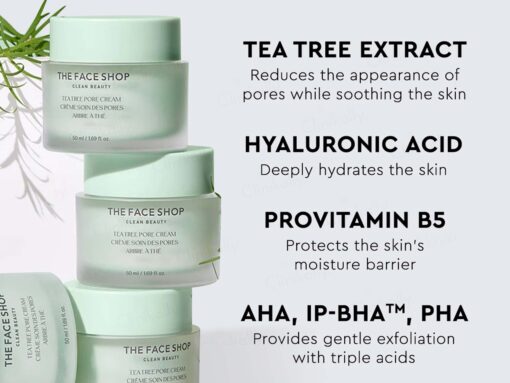 The Face Shop Tea Tree Pore Cream - Image 5