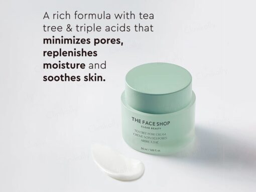 The Face Shop Tea Tree Pore Cream - Image 3