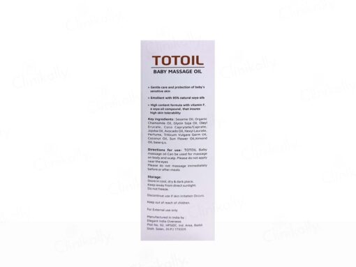 Totoil Baby Massage Oil - Image 2