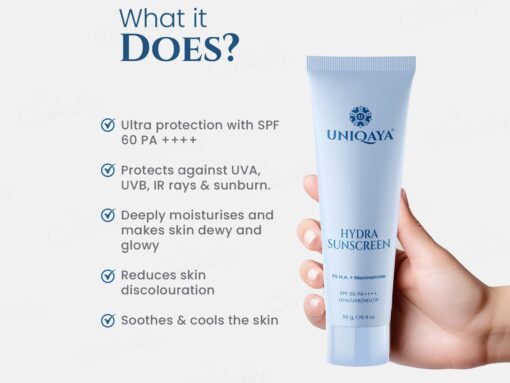 Uniqaya Hydra Sunscreen SPF 60 PA++++ - Image 4