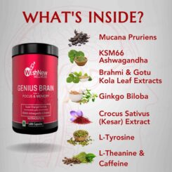 WishNew Wellness Genius Brain Focus & Memory Capsule - Image 3