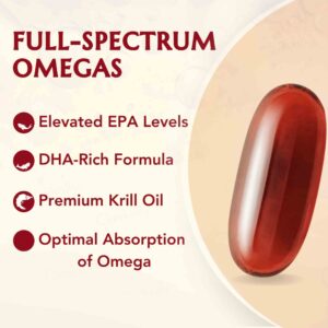 WishNew Wellness Krill Omega Complex Heart & Brain Health Softgel Capsule - Image 3