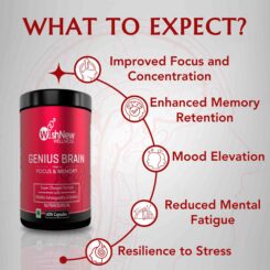 WishNew Wellness Genius Brain Focus & Memory Capsule - Image 4