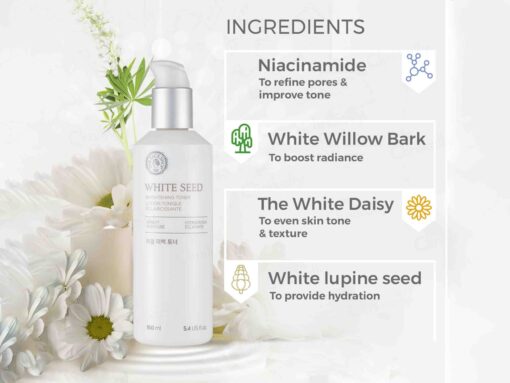 The Face Shop White Seed Brightening Toner - Image 4