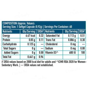 HK Vitals Vitamin D3 Soft Gelatin Capsule - Image 5