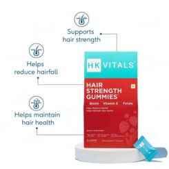HK Vitals Biotin Gummies Strawberry - Image 3