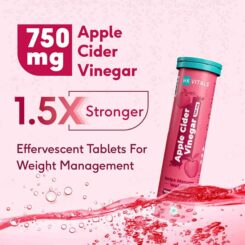 HK Vitals Apple Cider Vinegar 750mg Effervescent Tablet Watermelon Flavour - Image 3