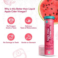 HK Vitals Apple Cider Vinegar 750mg Effervescent Tablet Watermelon Flavour - Image 4