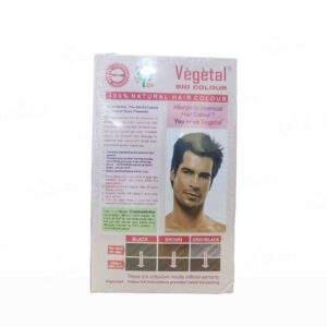 Vegetal Bio Colour 100% Natural Hair Colour For Men & Women - Soft Black - Image 2