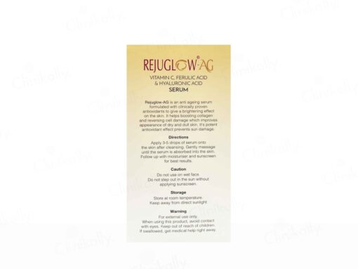 Rejuglow-AG Anti-Ageing Face Serum - Image 4