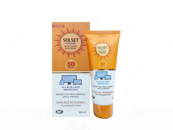 Solset Intense Aqua Lotion Sunscreen SPF 50 PA+++