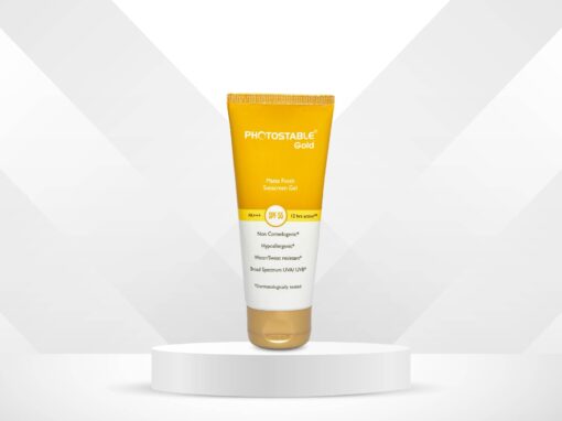 Photostable Gold Matte Finish Sunscreen Gel SPF 55 - Image 3