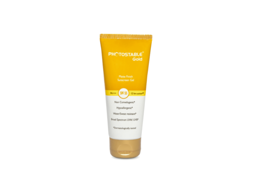 Photostable Gold Matte Finish Sunscreen Gel SPF 55 - Image 2